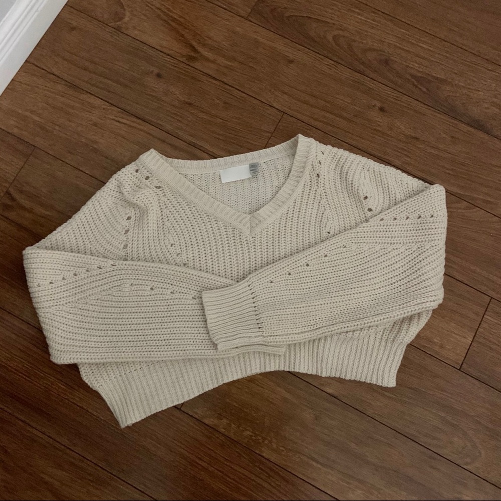 M Boutique Cropped Knit Sweater